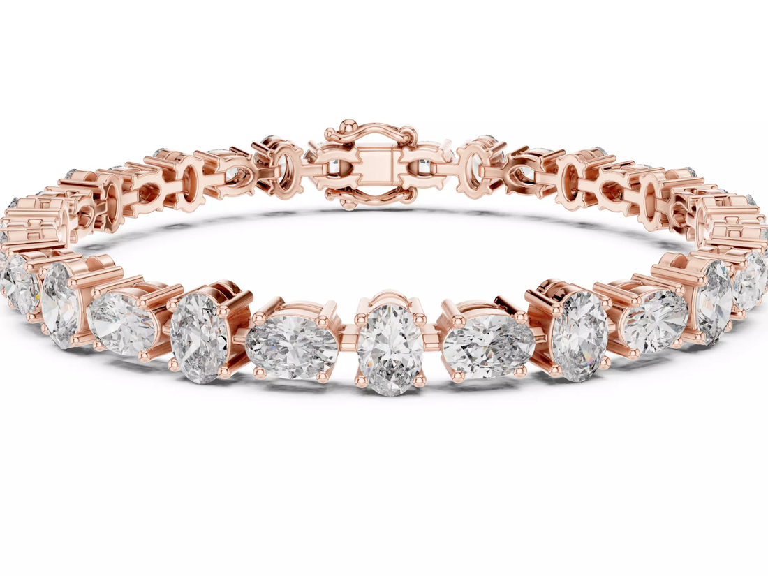 Oval Cut Diamond Tennis Bracelet Luxury Fine Jewelry