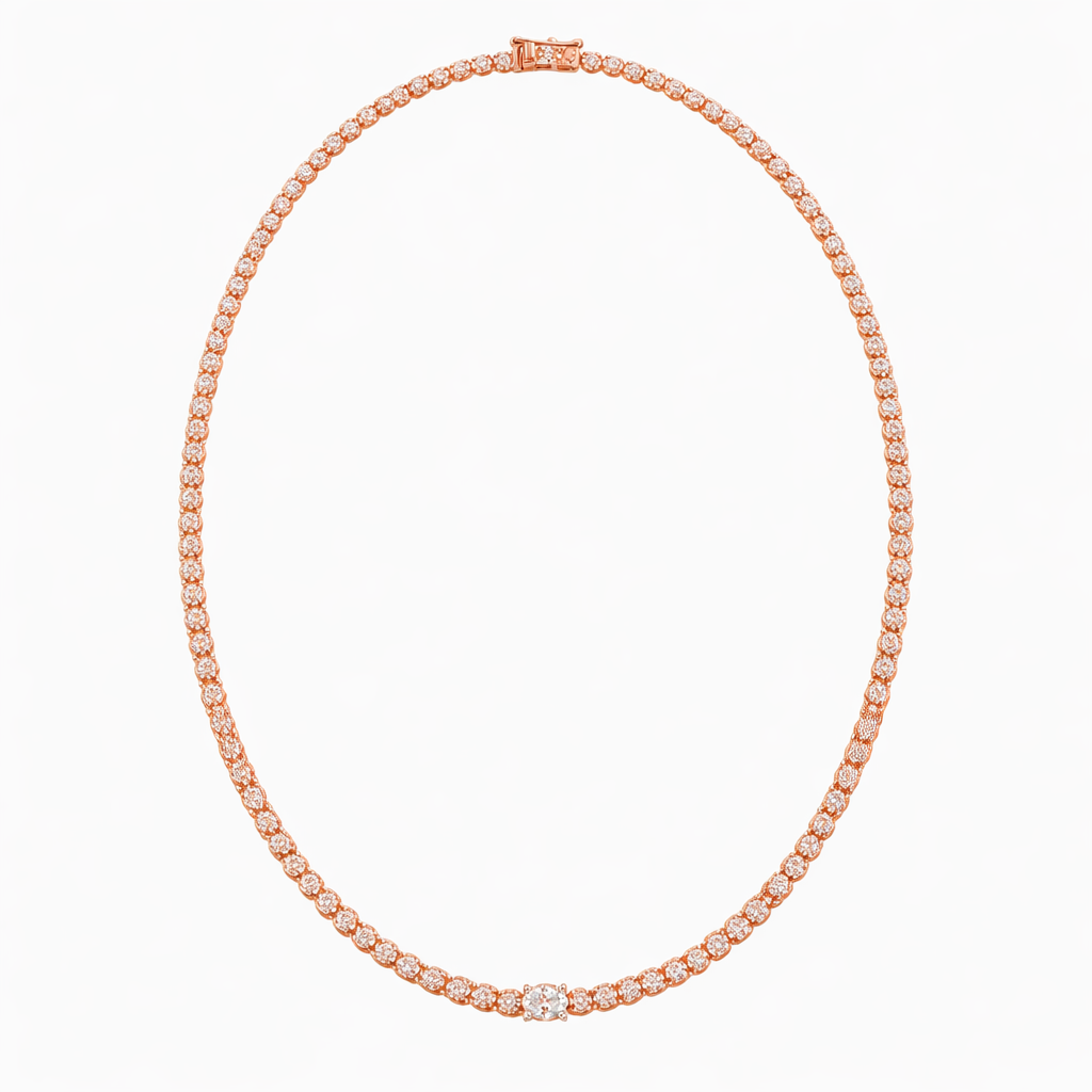 Classic Diamond Tennis Necklace for Women Timeless Luxury Jewelry