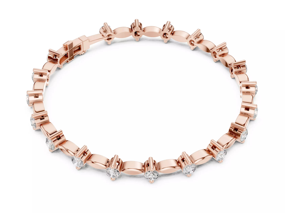 Luxury Round Cut Diamond Tennis Bracelet