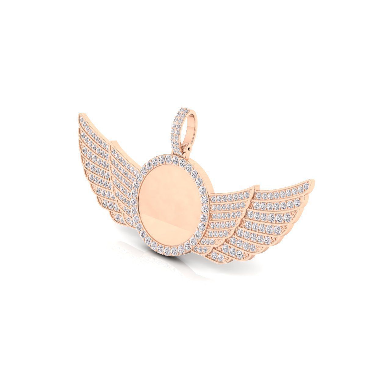 Angel Wings Diamond Pendant\ Hip Hop jewelry