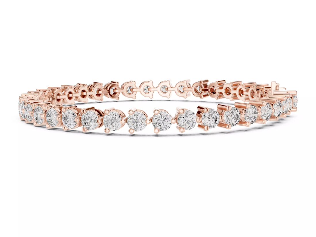 Round cut Diamond Tennis Bracelet Luxury Fine Jewelry