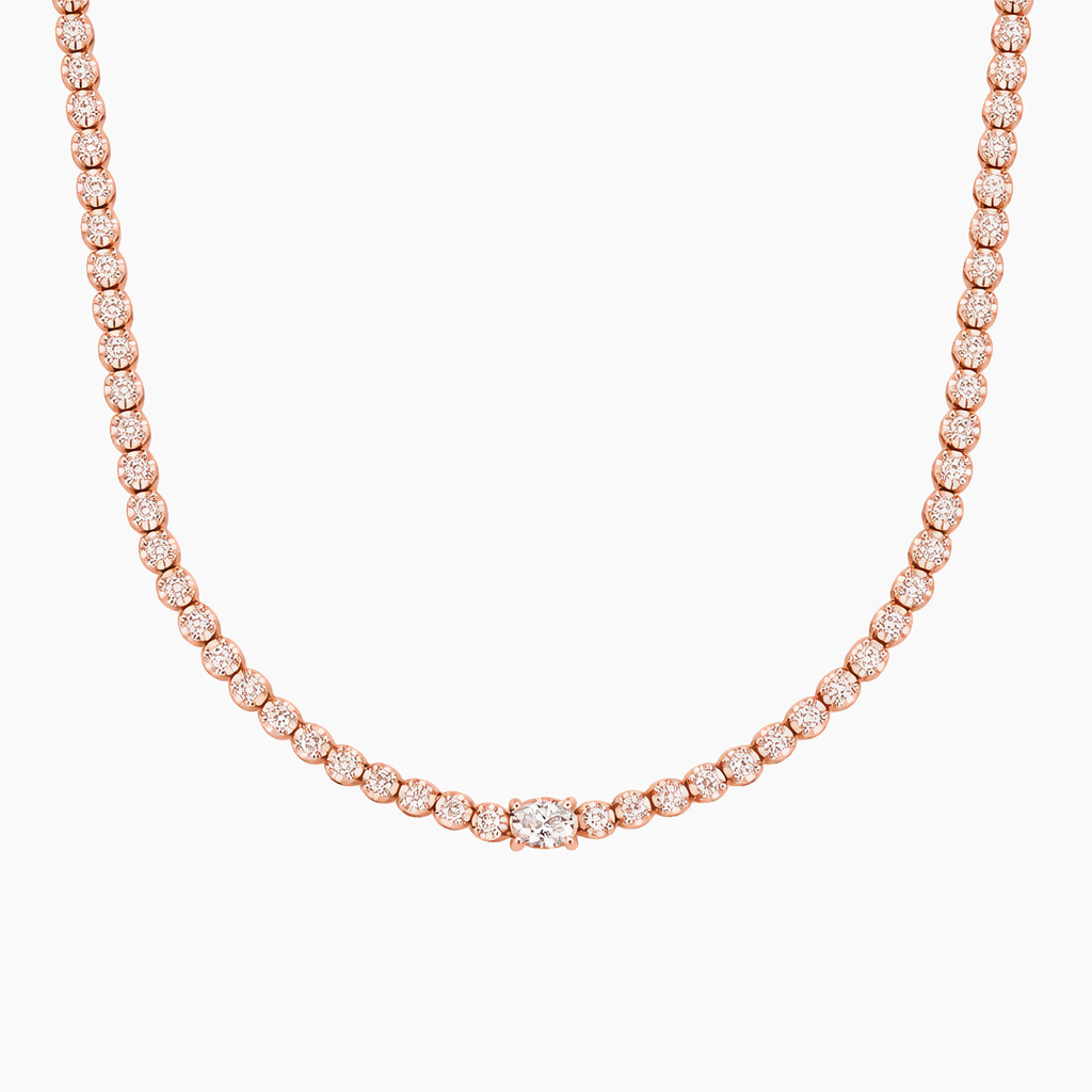 Classic Diamond Tennis Necklace for Women Timeless Luxury Jewelry