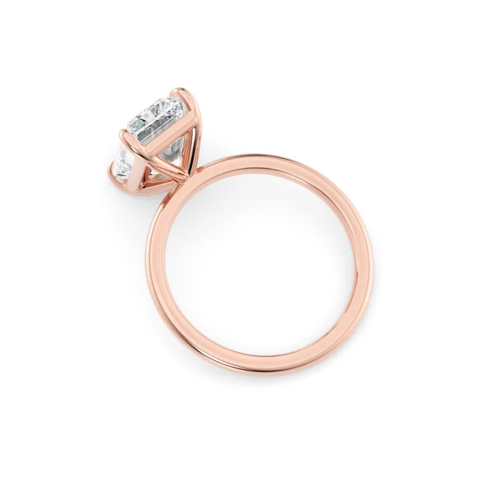 Radiant Cut Diamond Solitaire Engagement Ring For Women