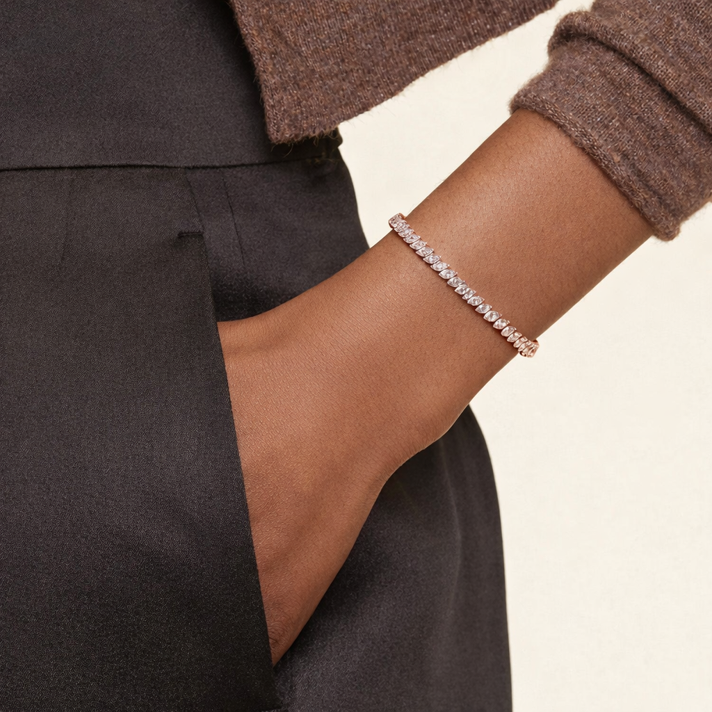 Marquise Cut Diamond Tennis Bracelet Luxury Jewelry