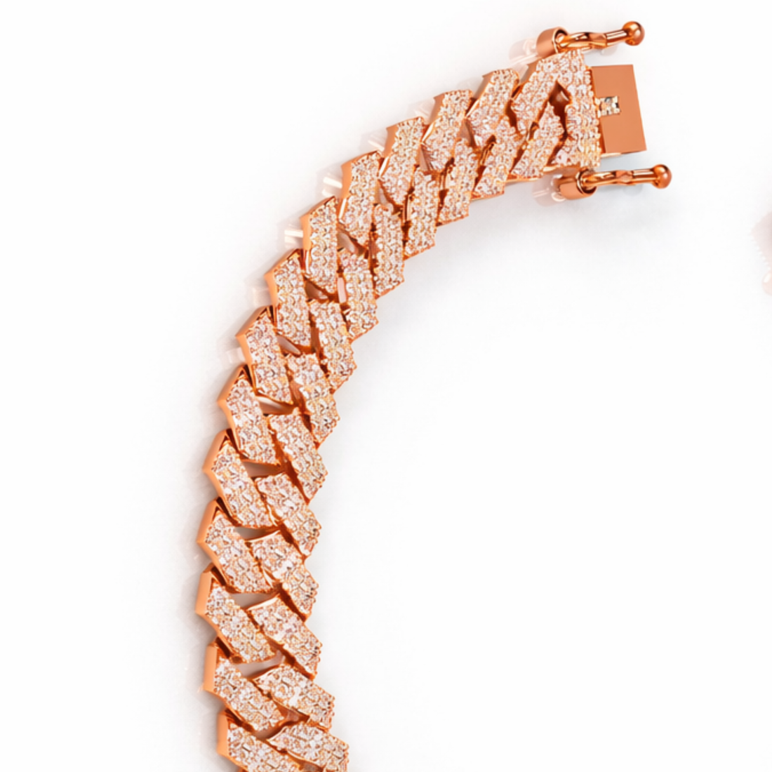 Premium quality  Iced Cuban Link Bracelet Luxury Jewelry