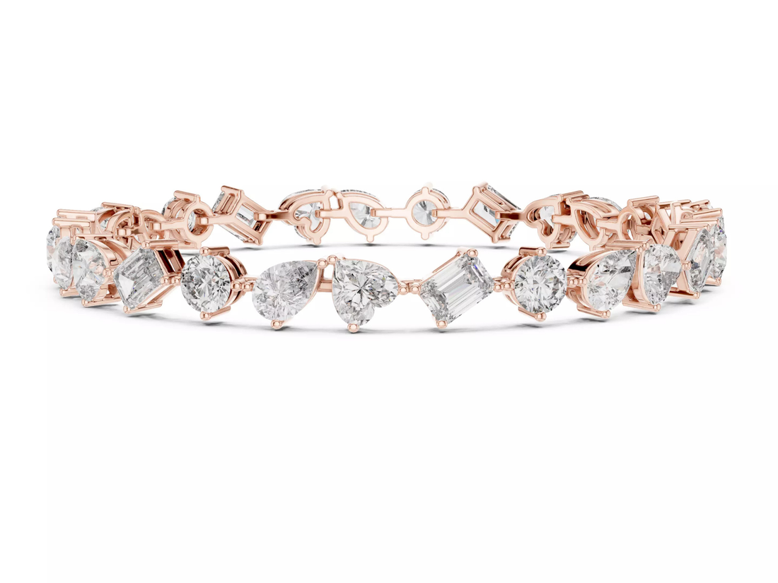 Multi Shape Diamond Tennis Bracelet Luxury Designer Jewelry