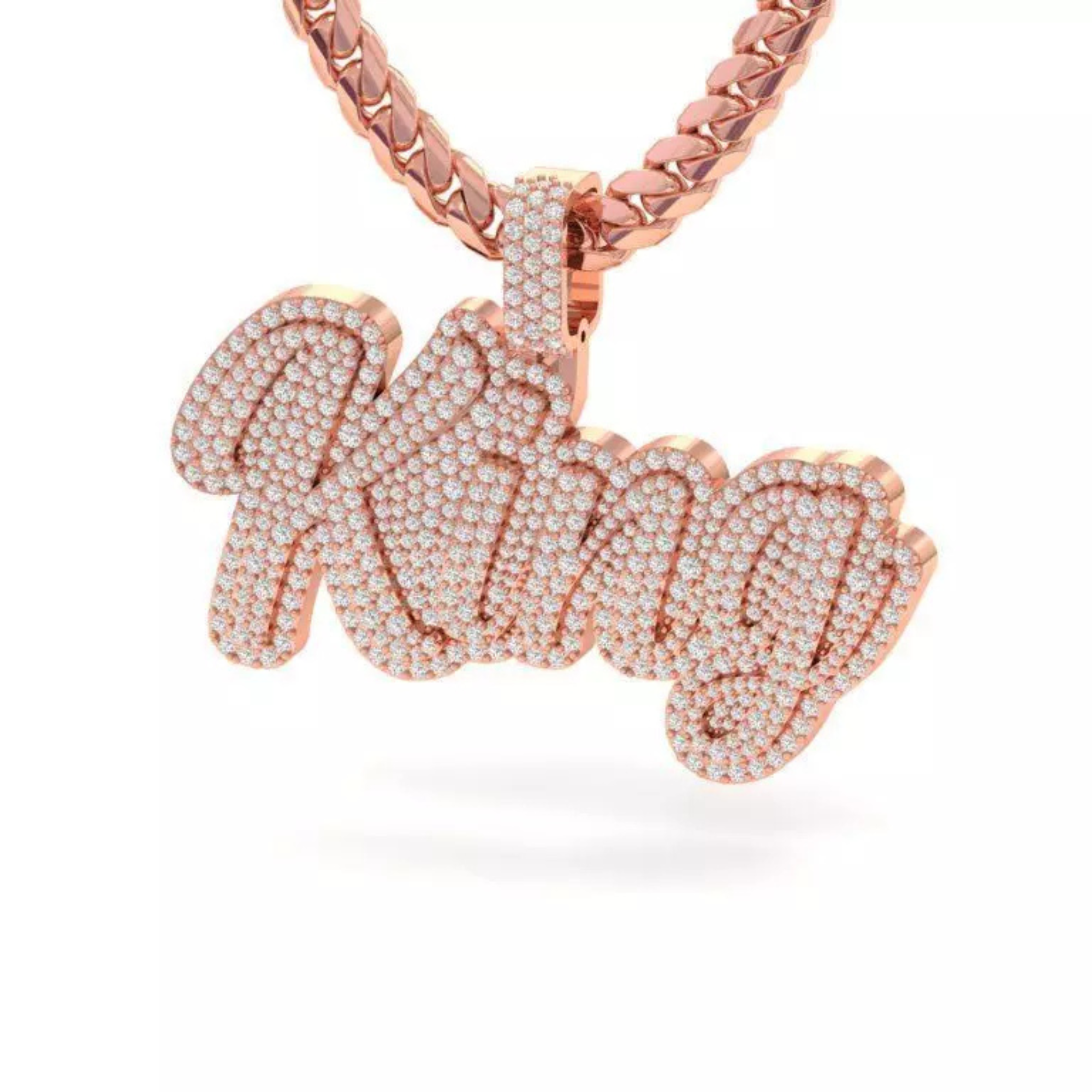 Custom Icedout King Name Hip Hop Pendant