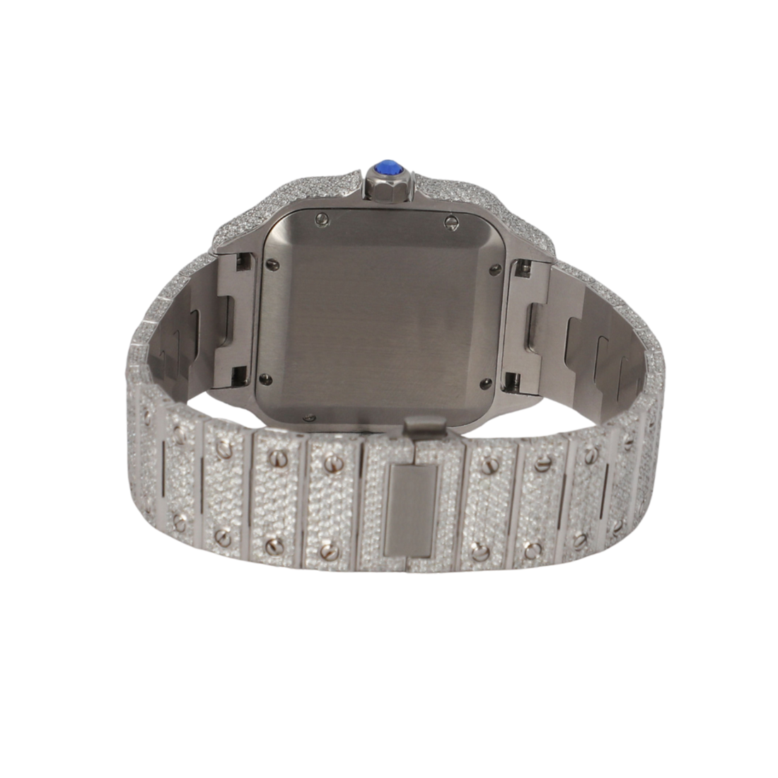 Fully Diamond Icedout Square Dial Luxury Watch