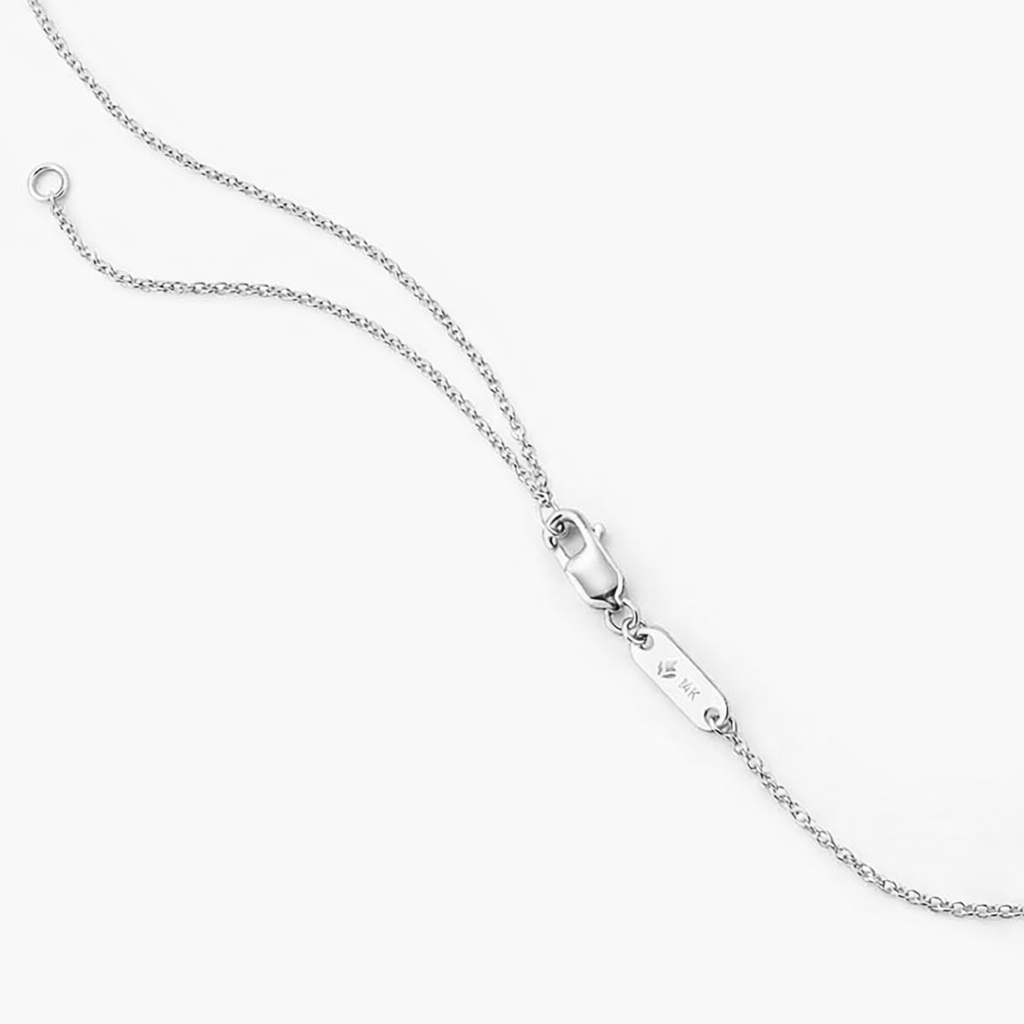 Emerald Cut Solitaire Diamond Pendant Necklace