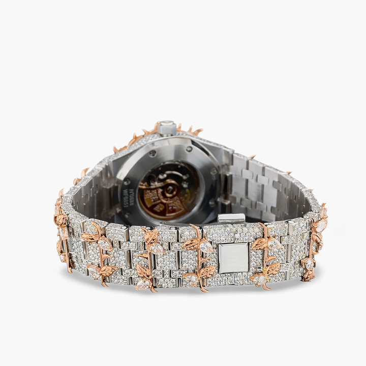 Luxury Thorn Crown Moissanite Diamond Iced Out Statement Watch