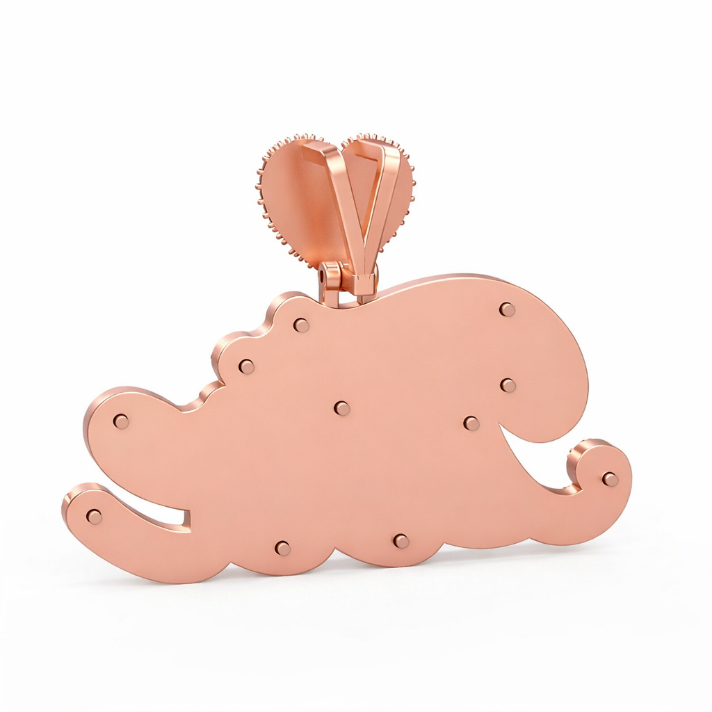 Custom Letter Name Heart Shape Hip Hop Pendant