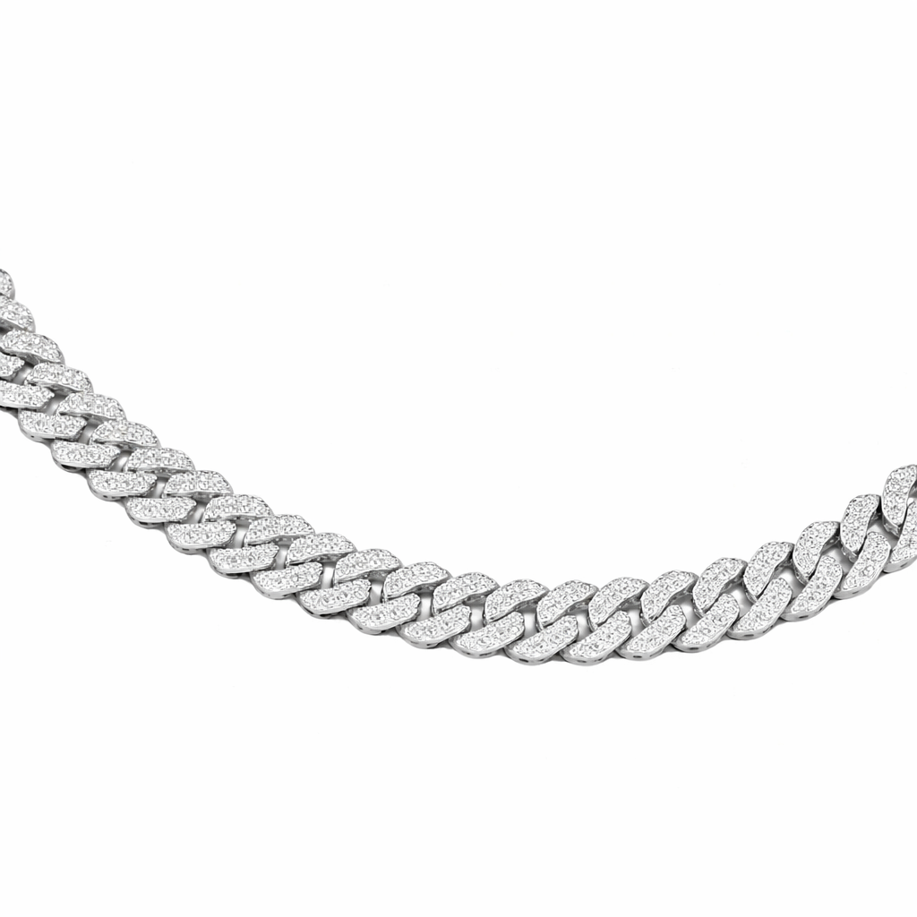 Iced Cuban Link Diamond Chain Necklace