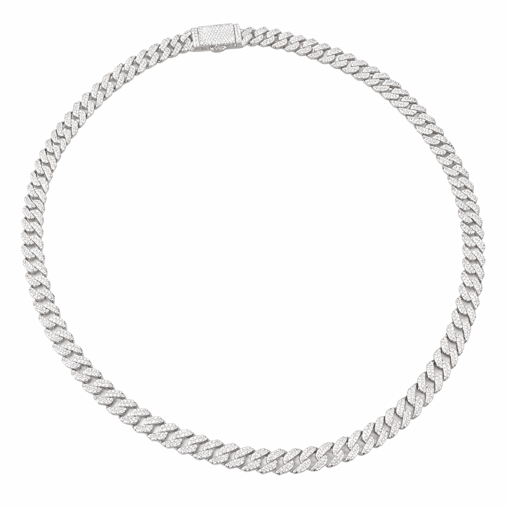 Iced Cuban Link Diamond Chain Necklace