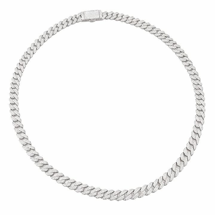 Iced Cuban Link Diamond Chain Necklace