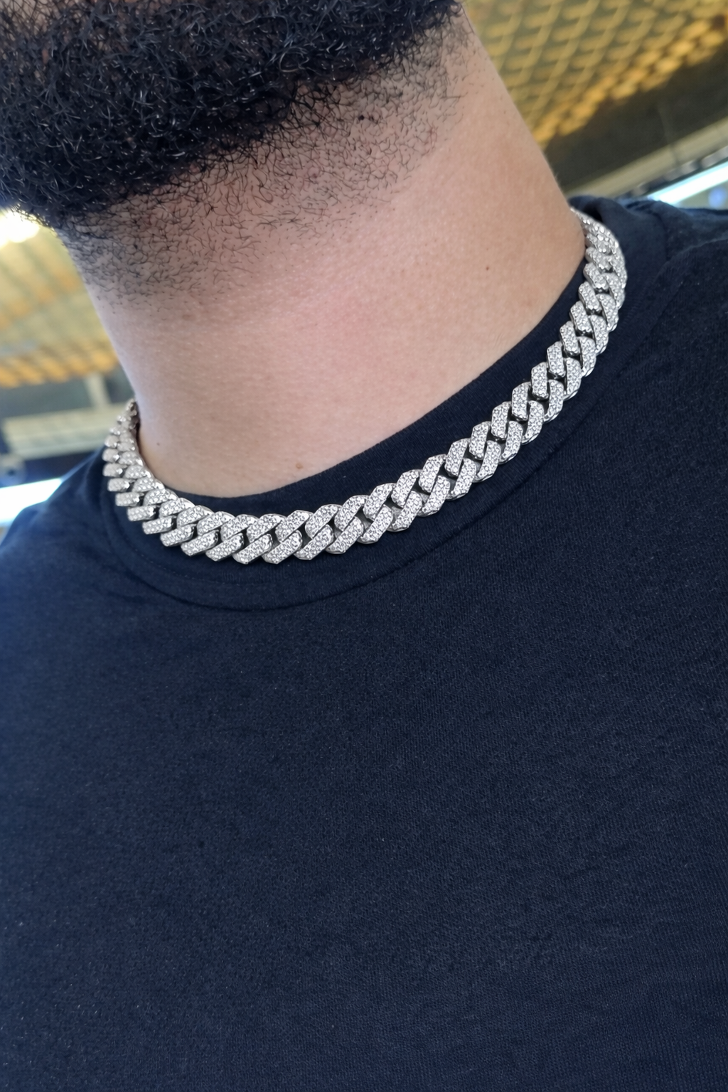 Iced Cuban Link Diamond Chain Necklace
