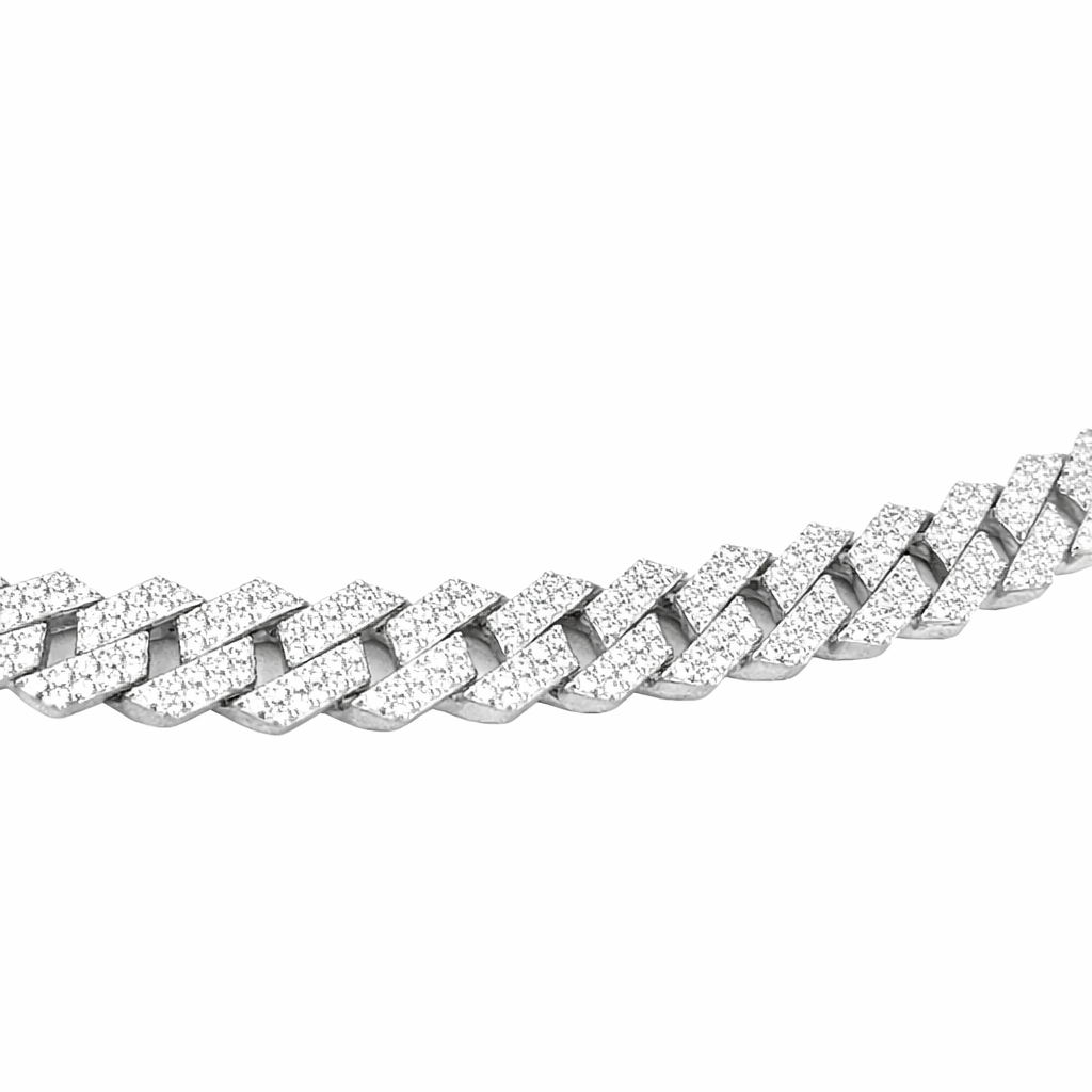 Iced Cuban Link Diamond Chain Necklace