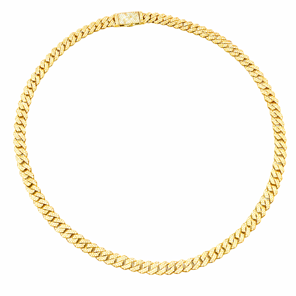 Iced Cuban Link Diamond Chain Necklace