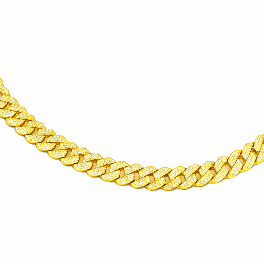Iced Cuban Link Diamond Chain Necklace