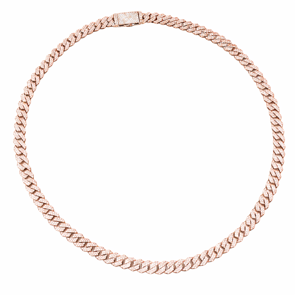 Iced Cuban Link Diamond Chain Necklace
