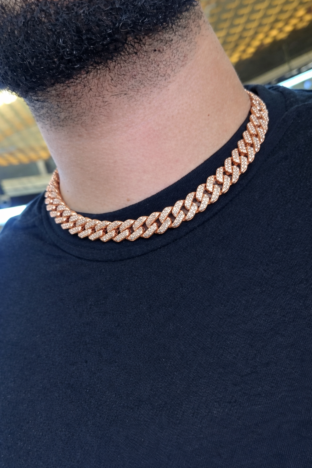 Iced Cuban Link Diamond Chain Necklace