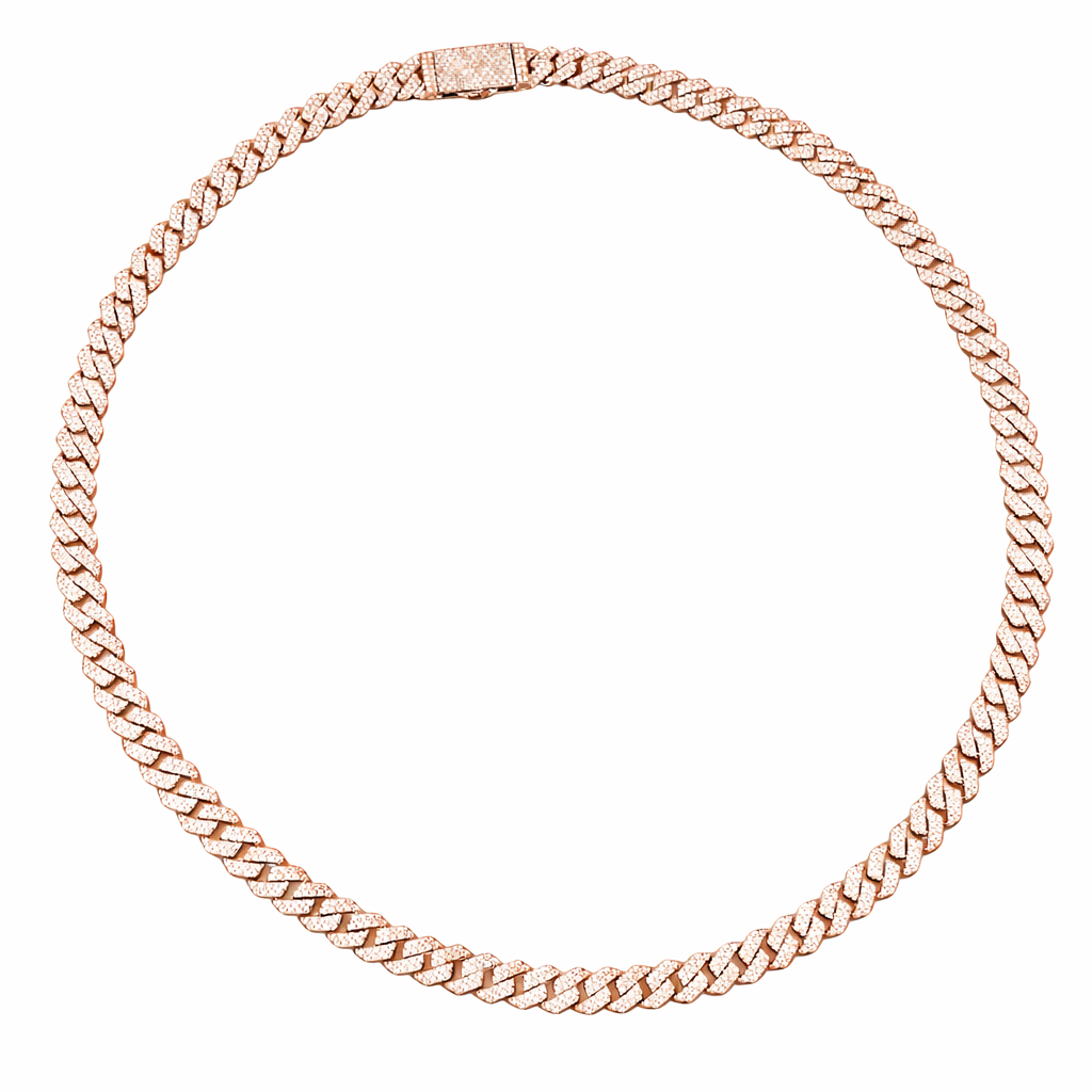 Iced Cuban Link Diamond Chain Necklace