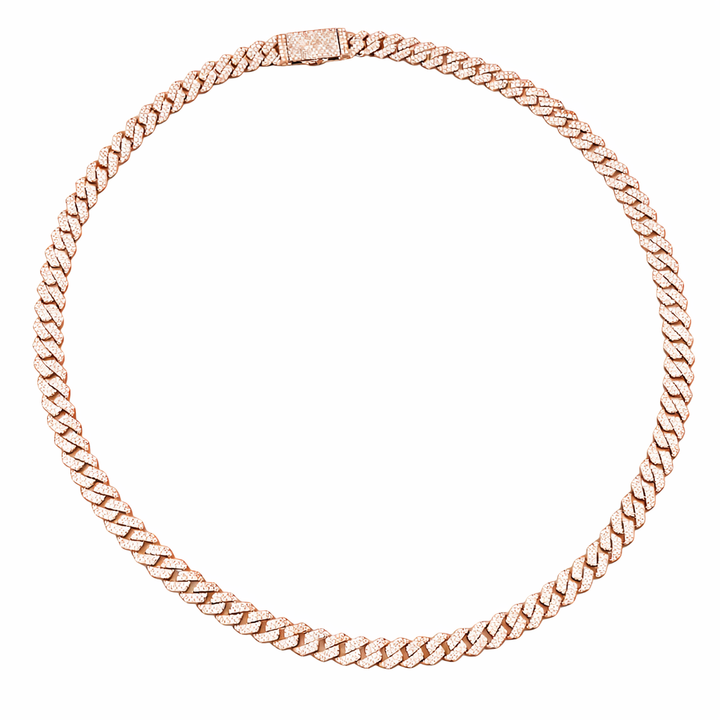 Iced Cuban Link Diamond Chain Necklace