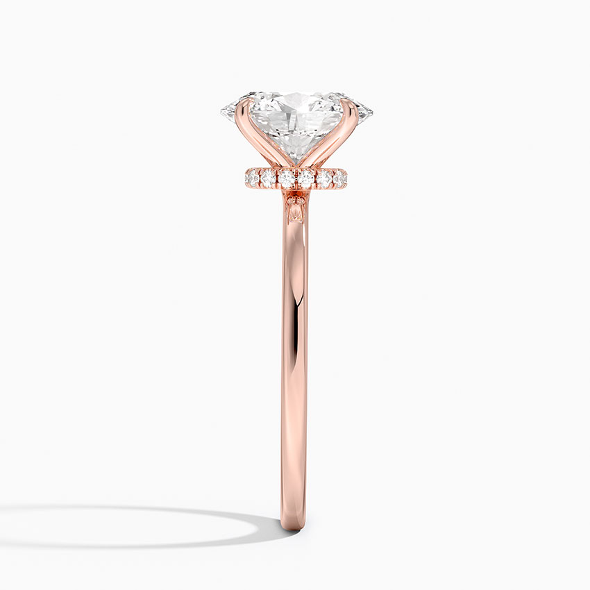 Oval Cut Diamond Solitaire Engagement Ring, 4 Prong Minimalist Ring, Classic Bridal Ring