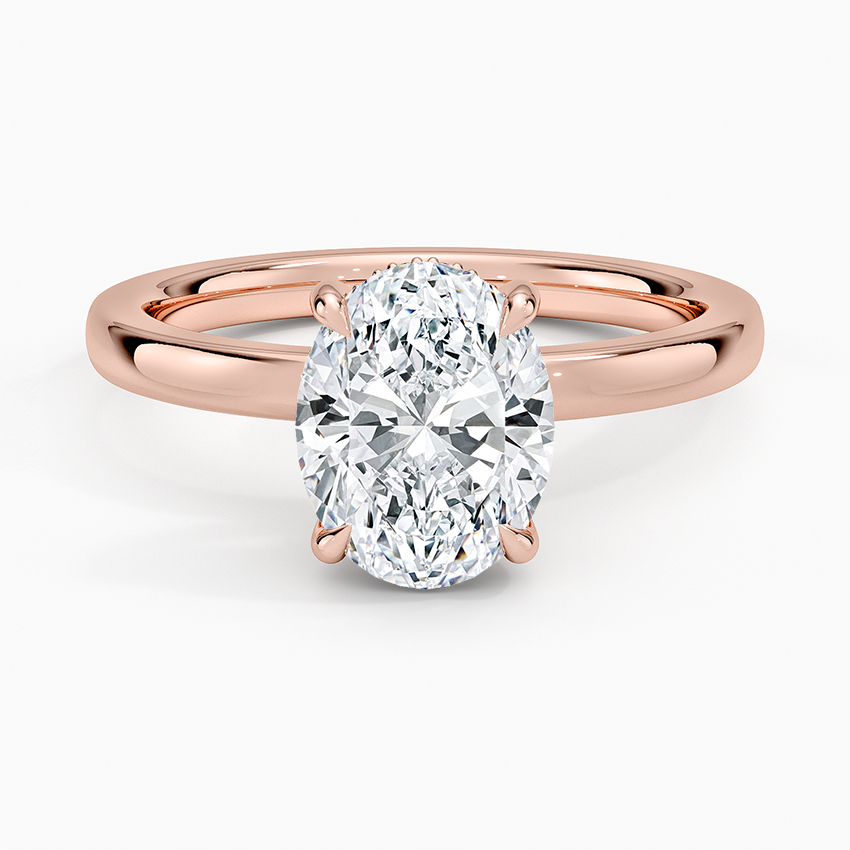 Oval Cut Diamond Engagement Ring, Minimalist Bridal Ring, Classic Promise Ring Gift