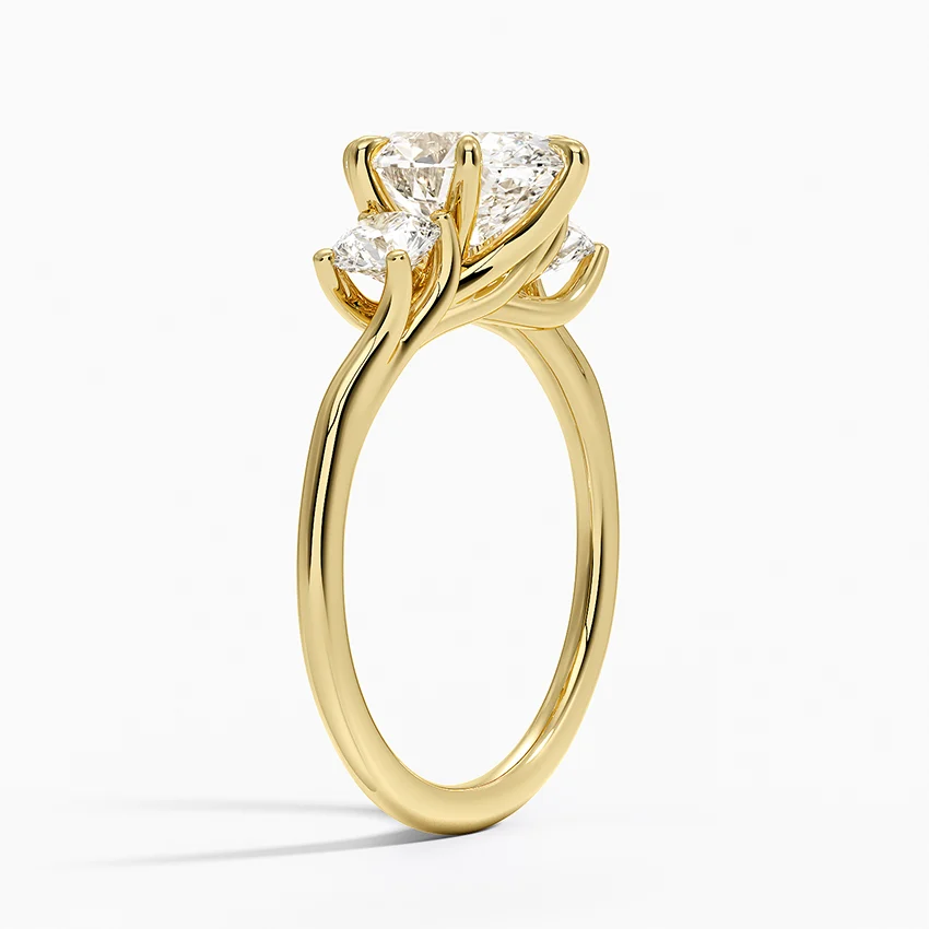 Oval Cut Diamond Three Stone Engagement Ring, 3 Stone Oval Diamond Ring, Bridal Ring