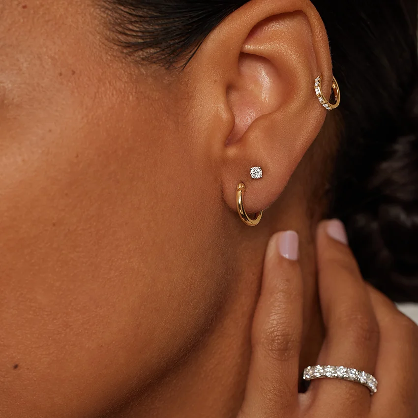 Minimalist Thick Hoop Earrings, Classic Everyday Hoops, Women’s Luxury Jewelry