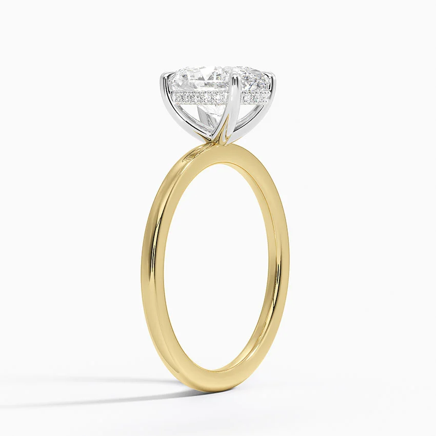 Oval Cut Solitaire Diamond Engagement Ring, Oval Cut Solitaire Diamond Engagement Ring, Minimalist Bridal Ring