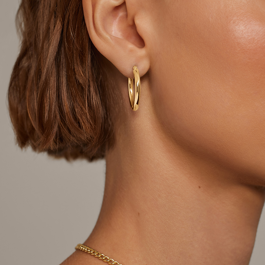 Classic Polished Hoop Earrings