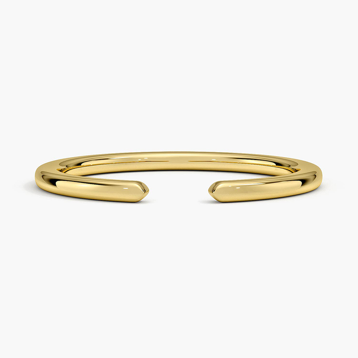Minimalist Open Cuff Ring, Adjustable Gold Ring, Sleek Modern Ring
