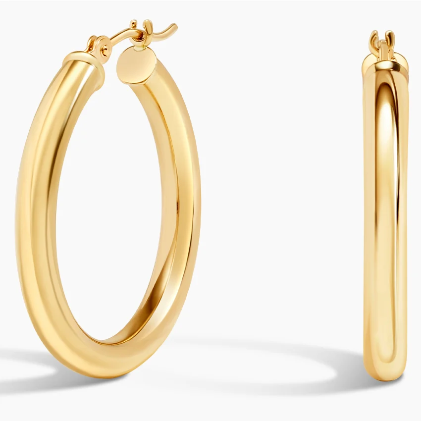 Classic Polished Hoop Earrings