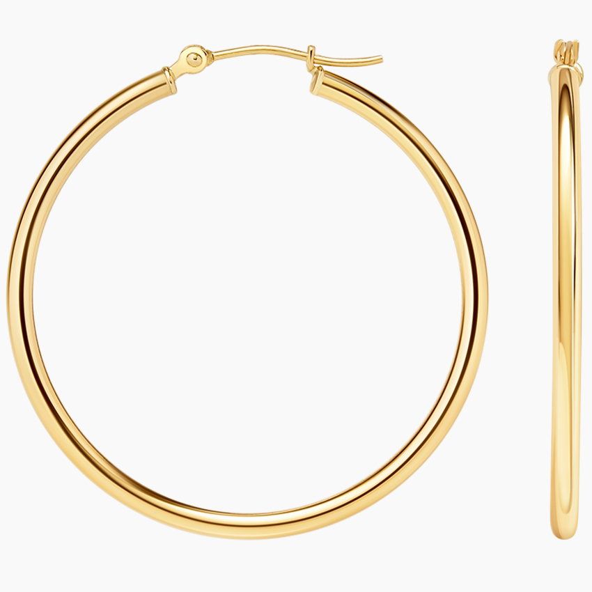 Minimalist Thin Hoop Earrings, Lightweight Classic Oval Hoops
