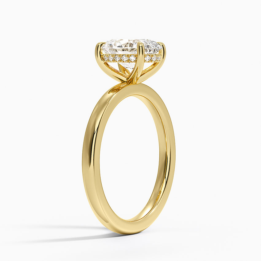 Oval Cut Diamond Engagement Ring, Minimalist Bridal Ring, Classic Promise Ring Gift