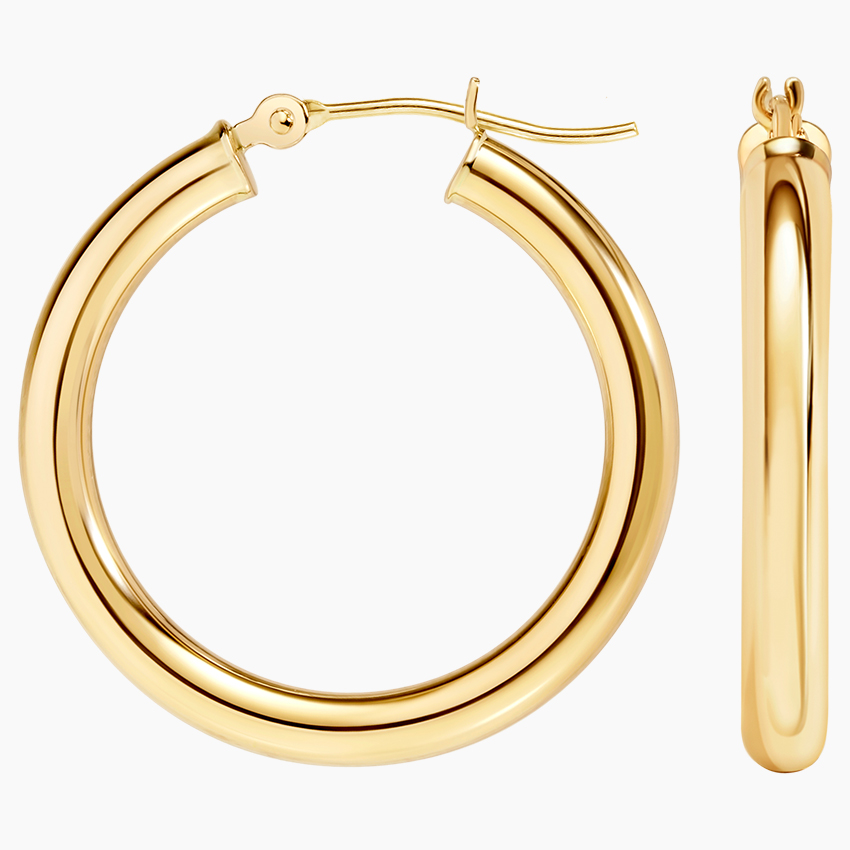 Classic Polished Hoop Earrings