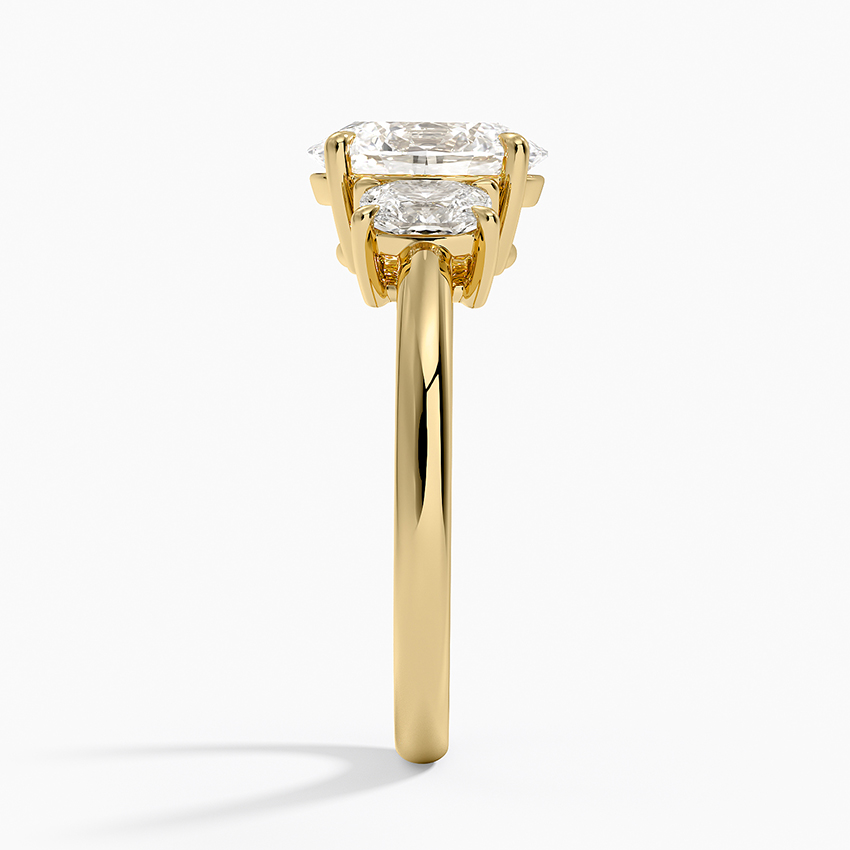 Oval Cut Three Stone Diamond Engagement Ring, 3 Stone Oval Diamond Ring, Solid Gold Ring