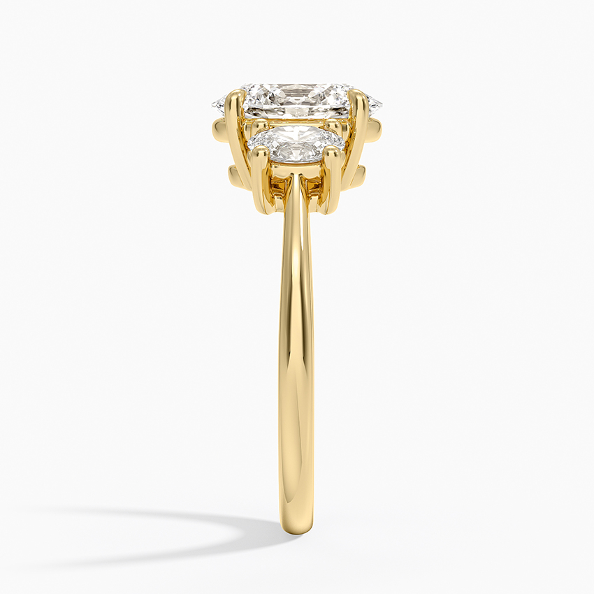 Oval Cut Three Stone Diamond Engagement Ring, Classic Trilogy Ring, Anniversary Promise Ring