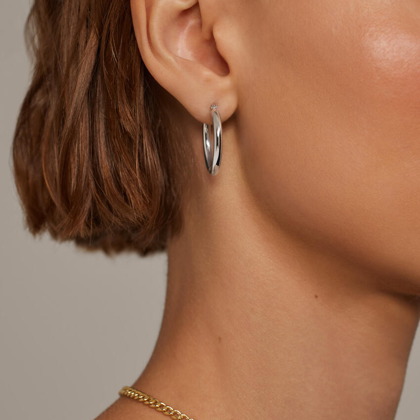 Classic Polished Hoop Earrings