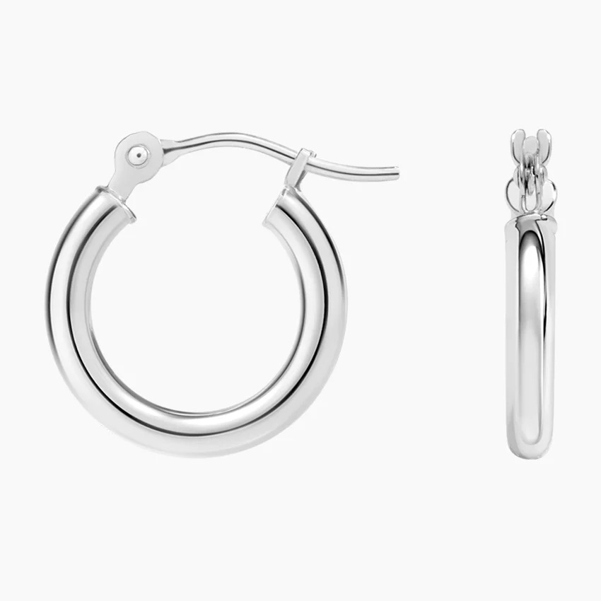 Minimalist Thick Hoop Earrings, Classic Everyday Hoops, Women’s Luxury Jewelry
