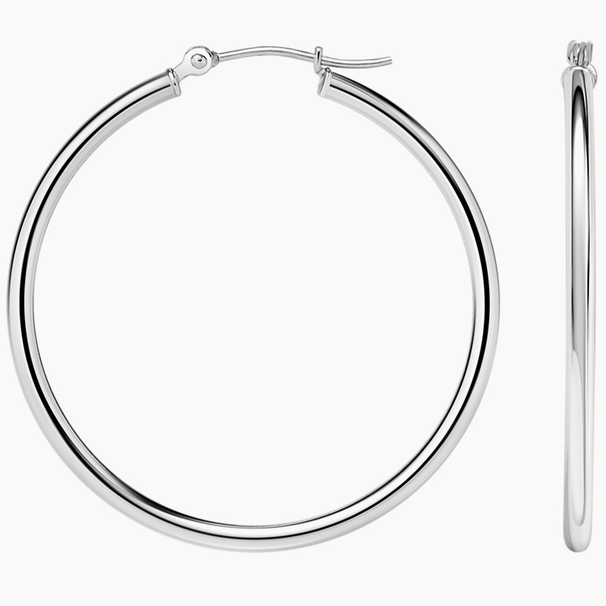 Minimalist Thin Hoop Earrings, Lightweight Classic Oval Hoops