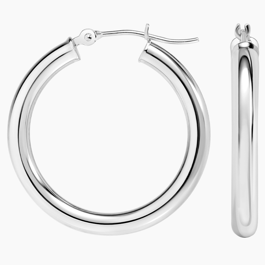 Classic Polished Hoop Earrings