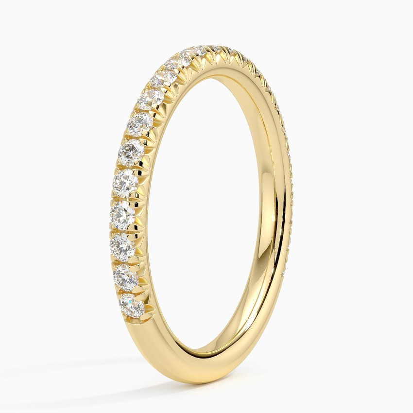 Classic Diamond Eternity Band Ring, Round Cut Wedding Band, Minimalist Stackable Ring