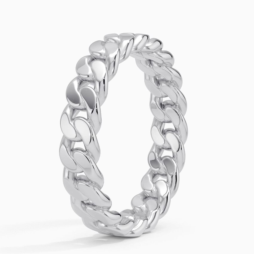 Cuban Link Chain Ring, Bold Statement Ring, Hip Hop Jewelry GiftHip Hop Jewelry Gift