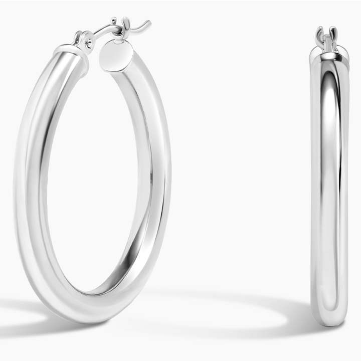 Classic Polished Hoop Earrings