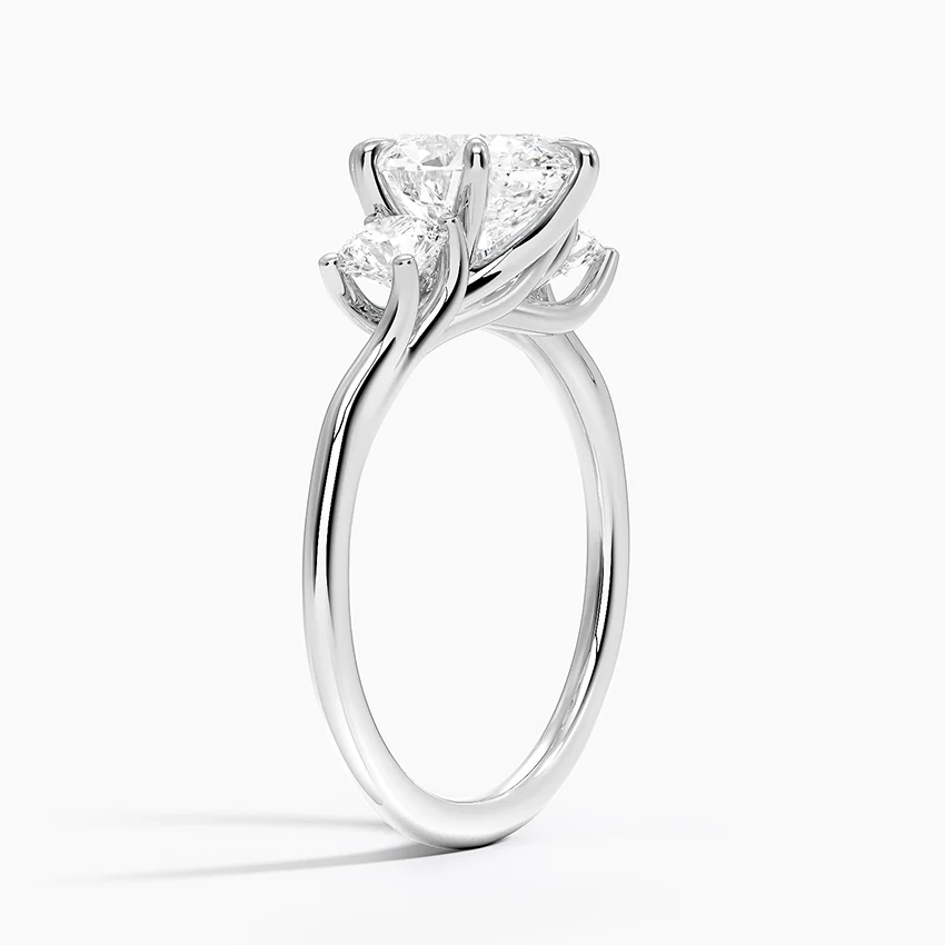 Oval Cut Diamond Three Stone Engagement Ring, 3 Stone Oval Diamond Ring, Bridal Ring