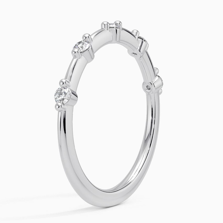 Minimalist Diamond Bezel Ring, Dainty Stackable Diamond Band, Everyday Gold Ring