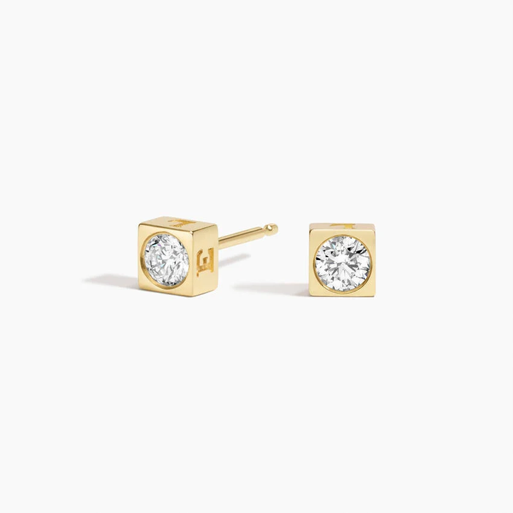 Diamond LOVE Letter Stud Earrings
