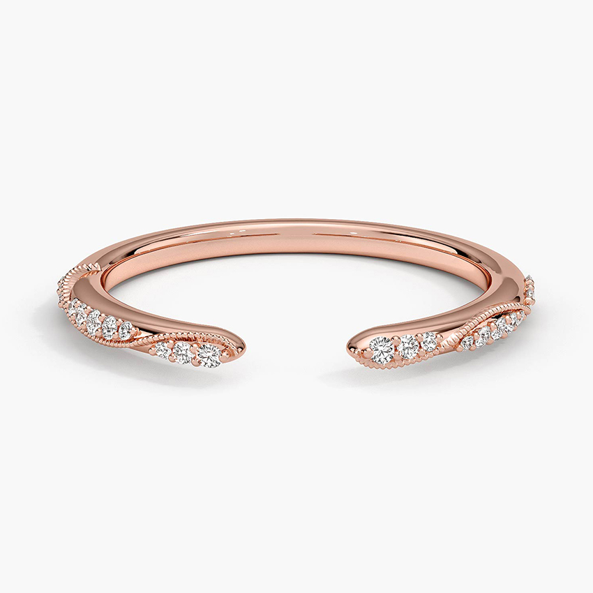 Diamond Open Ring, Minimalist Adjustable Diamond Ring, Wrap Open Ring